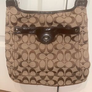 Coach Signature Brown Shoulder Bag